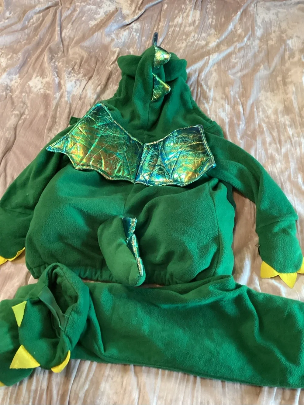 Old Navy Green Dino Hooded Top Part & Pants Kids Costume